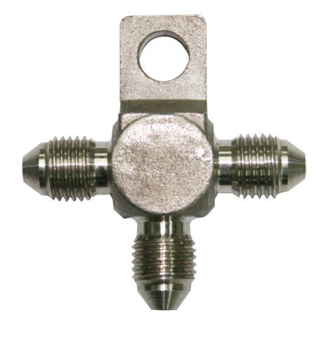 STAINLESS -3AN TEE WITH MOUNT - AF326-03