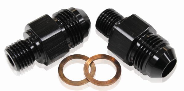 TH400 TRANS FITTING -6 x 1/4 - AF375-06BLK