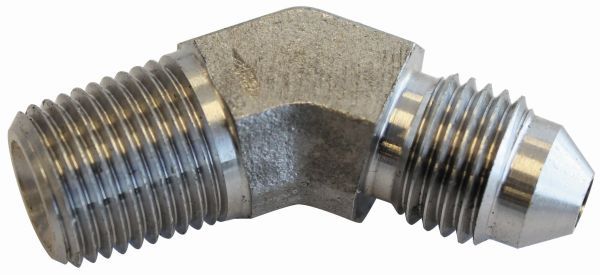 04 - S/S 45 DEG 1/4" NPT TO 4AN - AF382-04-04