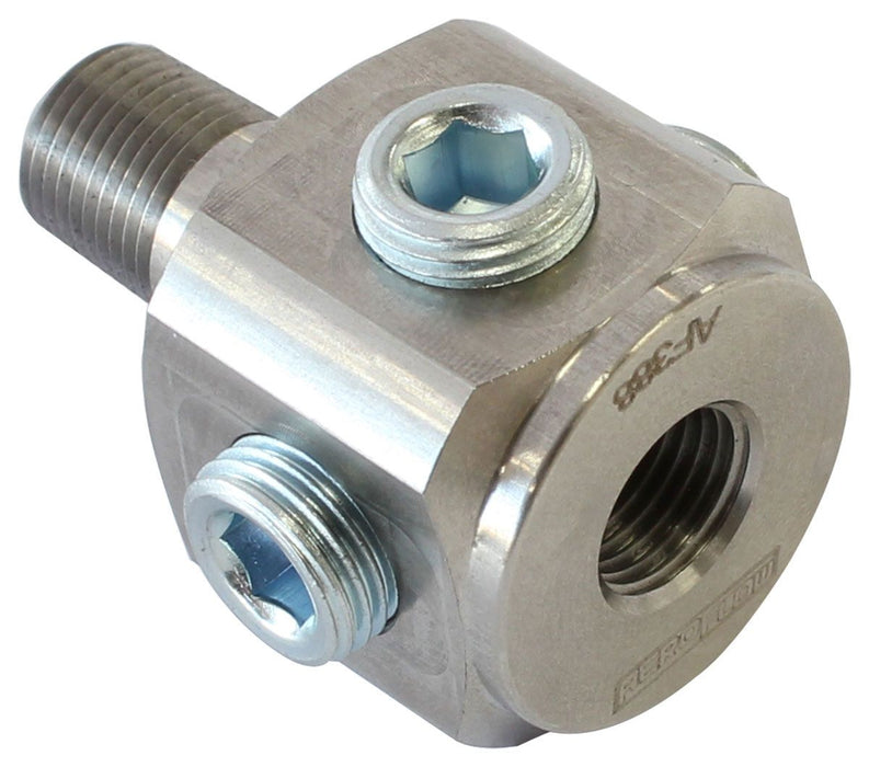 1/8th BSP to NPT Block Adapter AF388