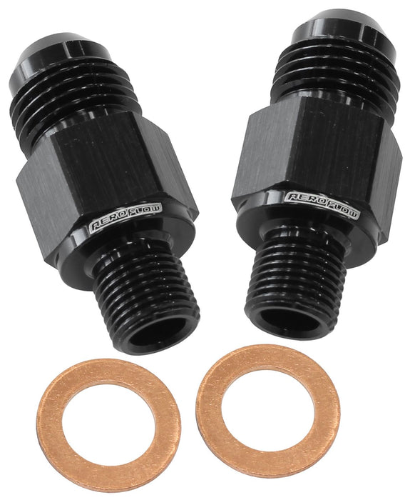 C4 TRANS FITTINGS -8 x 1/8-27 - AF395-08BLK