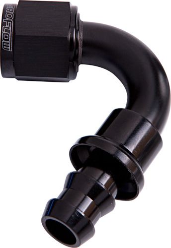120 DEG PUSH LOCK END -12AN - AF404-12BLK