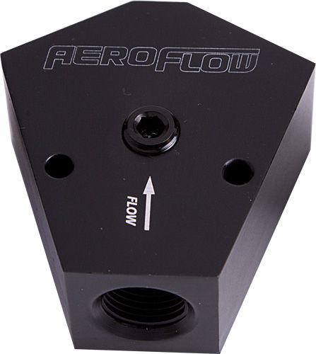FUEL BLOCK 3/4"- 3/4" IN - OUT - AF451-12BLK