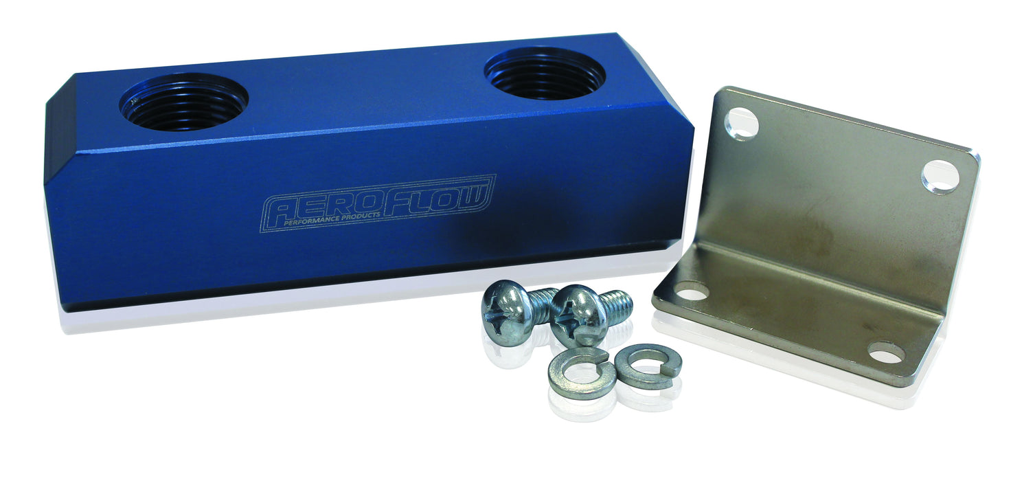 FUEL BLOCK, LOG TYPE -8ORB - AF452-08