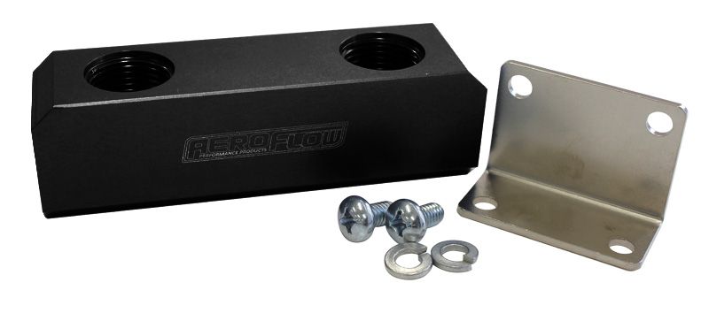 FUEL BLOCK, LOG TYPE -10ORB - AF452-10BLK