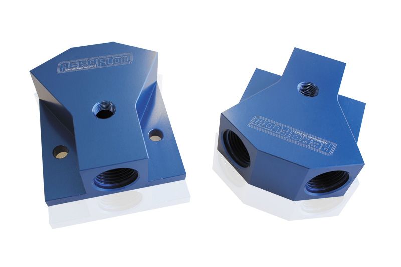 BILLET Y-BLOCK 3X -8 ORB PORTS - AF453-08