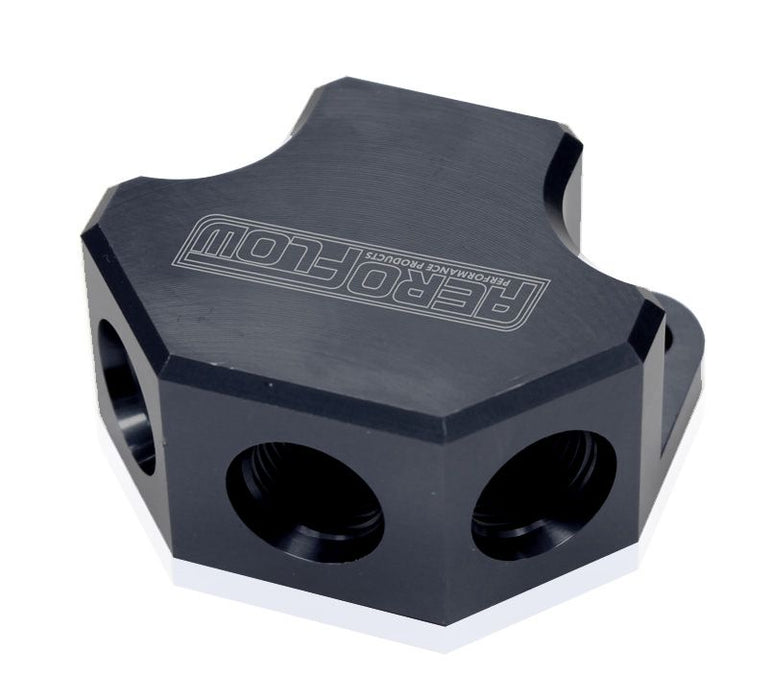 08BLK - Y BLOCK 4 PORT DISTRIBUTION - AF454-10-08BLK