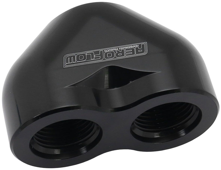 12BLK - AEROFLOW -16AN TO 2 x -12AN - AF455-16-12BLK