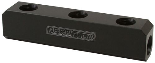 FUEL BLOCK, LOG TYPE -10ORB - AF457-10BLK