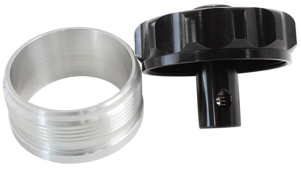 RV-BLK - 2" ALUM WELD BUNG AND CAP - AF460-32-RV-BLK