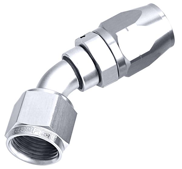 ALLOY 45 DEG HOSE END -20AN - AF502-20S