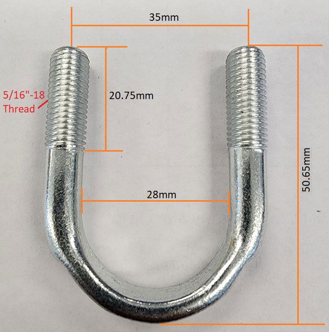 FORGED U-BOLTS PAIR - AF5074-1005