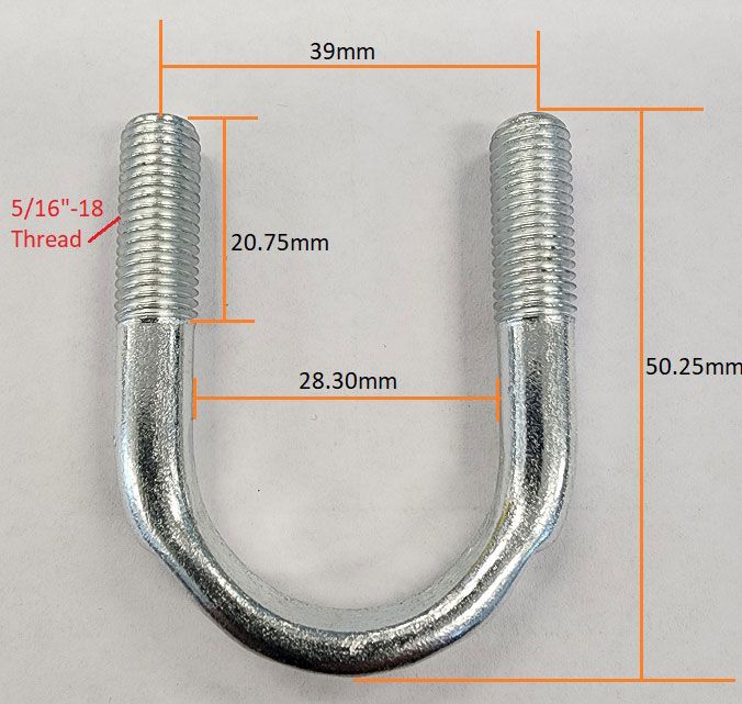 FORGED U-BOLTS PAIR - AF5074-1006