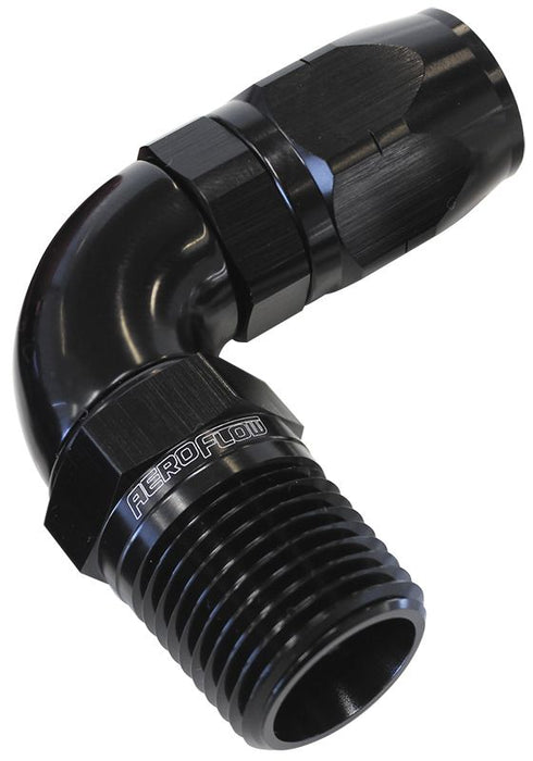 12BLK - Male 3/4 NPT 90 Deg to -16Hose - AF529-16-12BLK