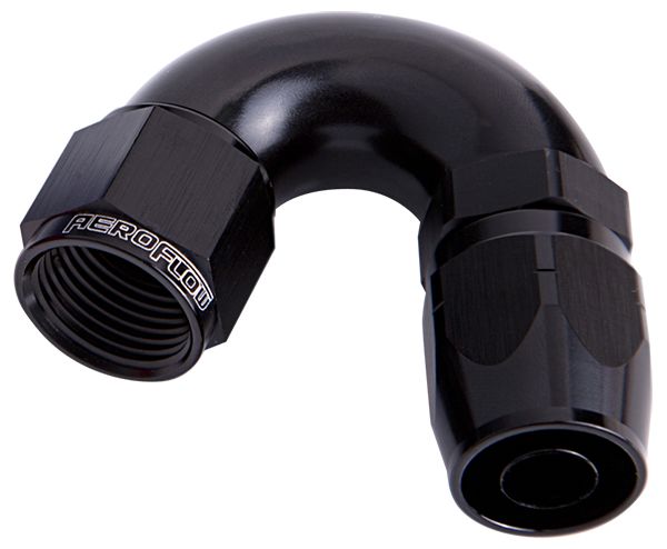ALLOY 150 DEG HOSE END -12AN - AF555-12BLK