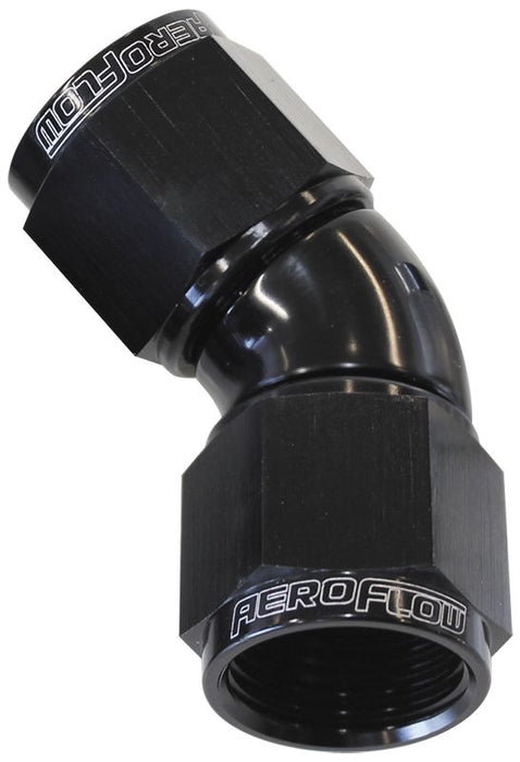 -10AN 45 DEG SWIVEL COUPLER - AF563-10BLK