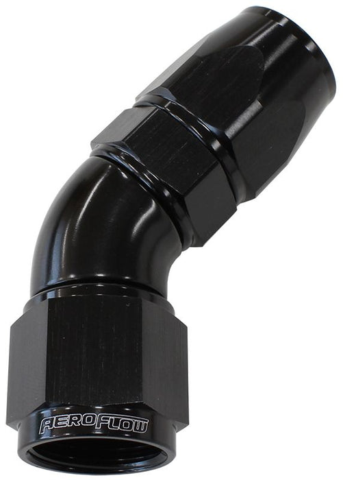 45 DEG -20AN FULL FLOW TEFLON - AF572-20DBLK