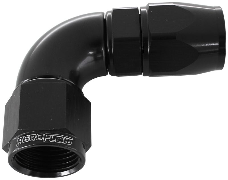 90 DEG -10AN FULL FLOW TEFLON - AF573-10DBLK
