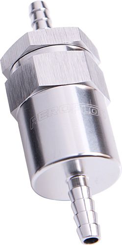 BILLET FUEL FILTER 5/16" BARB - AF610-05S