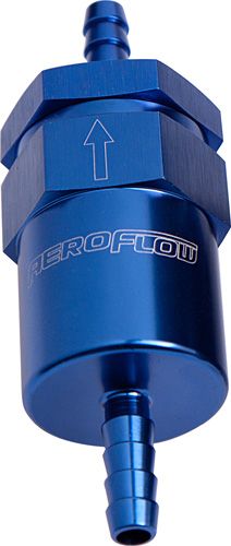 BILLET FUEL FILTER 3/8" BARB - AF610-06