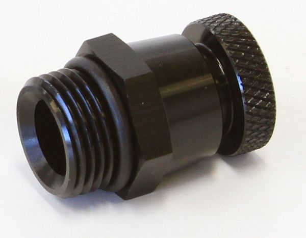 -10 ORB INLINE TAP / DRAIN 1/8 - AF615-00BLK