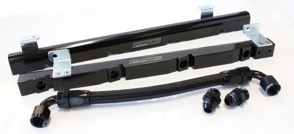Holden 5L EFI Rail kit Black - AF64-2008BLK