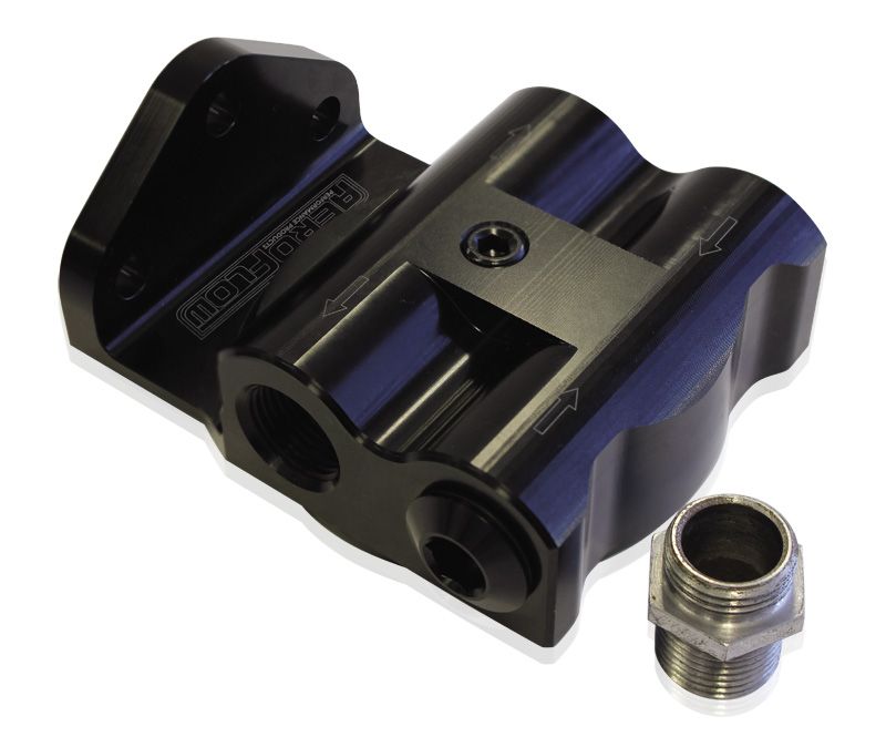 BILLET REMOTE OIL FILTER MOUNT - AF64-2061