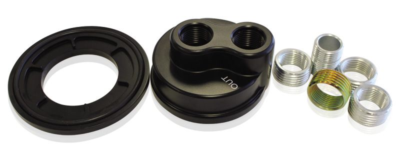 BILLET REMOTE BLOCK ADAPTER. - AF64-2076
