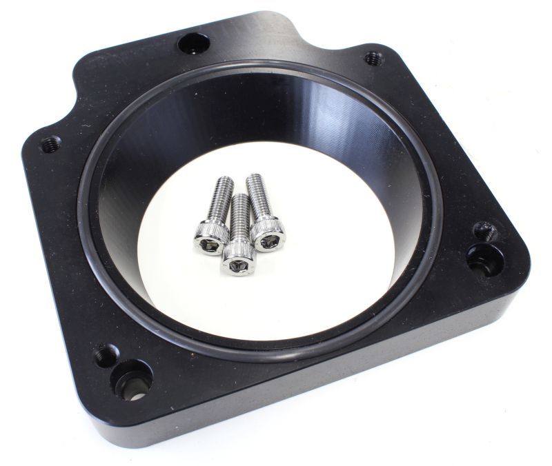 LS THROTTLE BODY ADAPTER BLACK - AF64-2088BLK