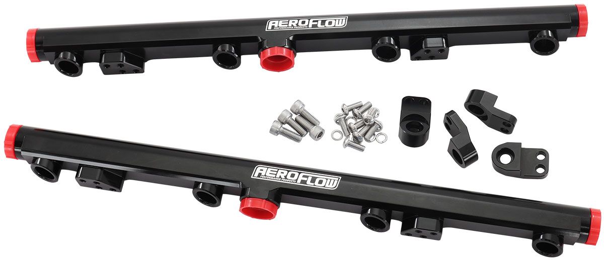 GM LS1 LS2 LS3 FUEL RAIL BLACK - AF64-2155BLK