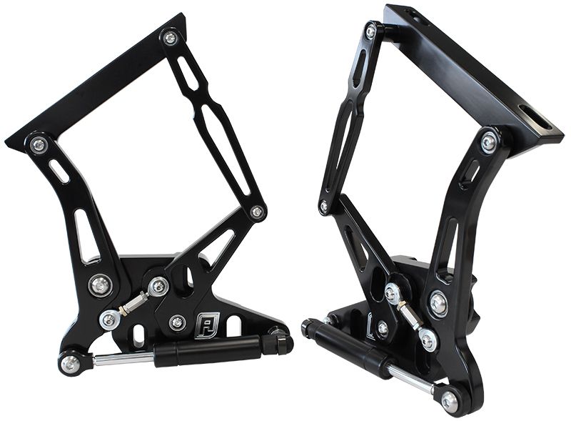 BILLET BONNET HINGE KIT BLACK - AF64-4105BLK