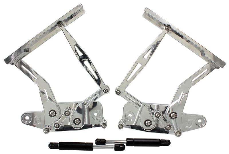BILLET BONNET HINGE KIT POLISH - AF64-4129