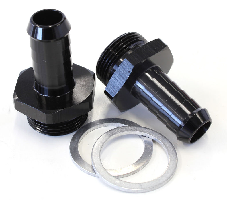 HOLLEY INLET FITTING 1/2" BARB - AF700-02BLK