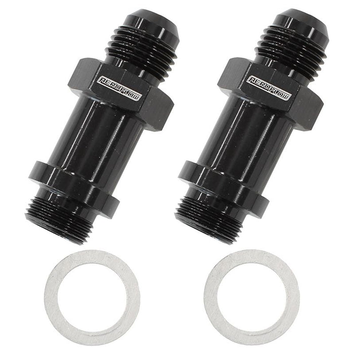 LBLK - BG / DEMON INLET FITTING -6AN - AF701-06-LBLK
