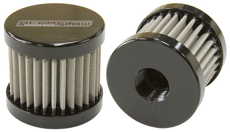 -6AN S/S BILLET BREATHER - AF77-2003BLK