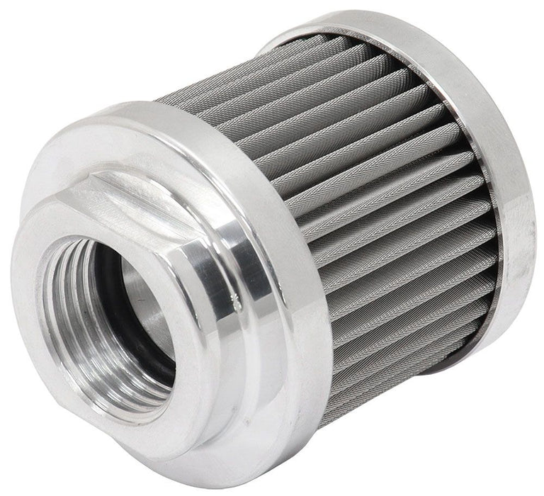 SMALL-10AN S/S BILLET BREATHER - AF77-2004