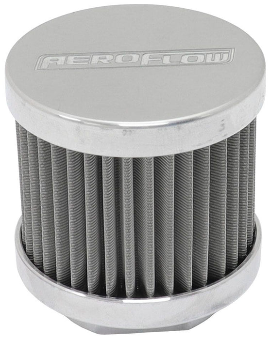 SMALL-10AN S/S BILLET BREATHER - AF77-2004