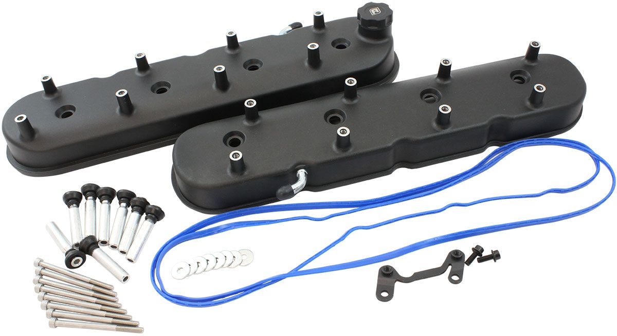 GM LS FACTORY VALVE COVERS - AF77-5019BLK