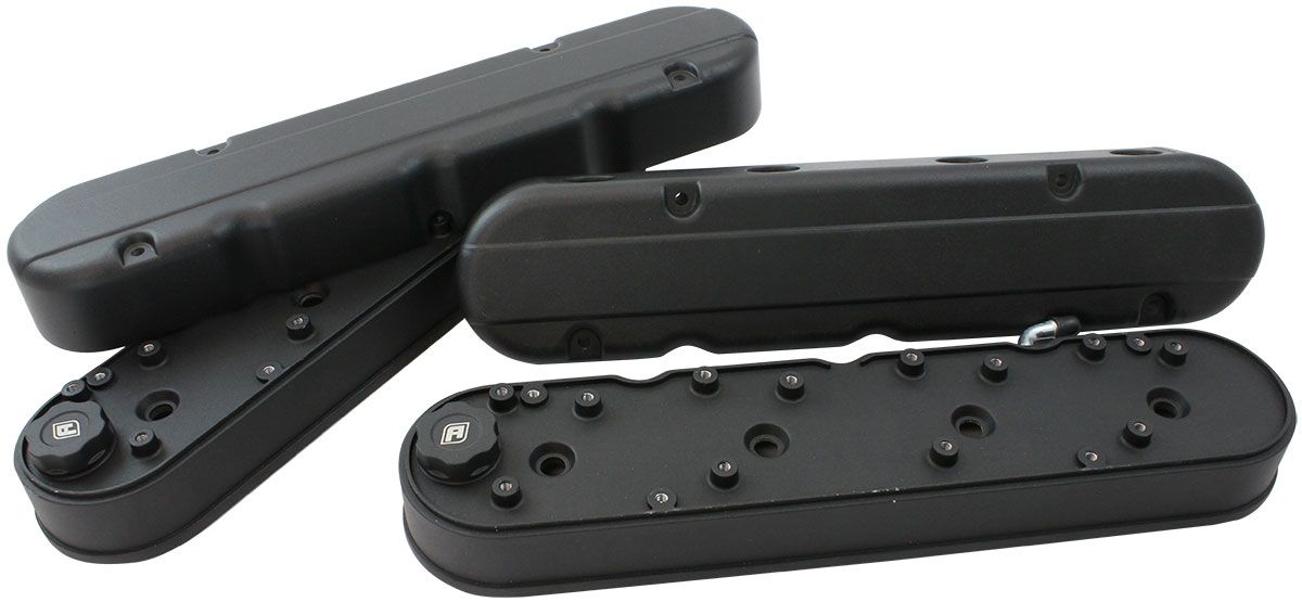 GM LS 2 PIECE VALVE COVERS - AF77-5021BLK