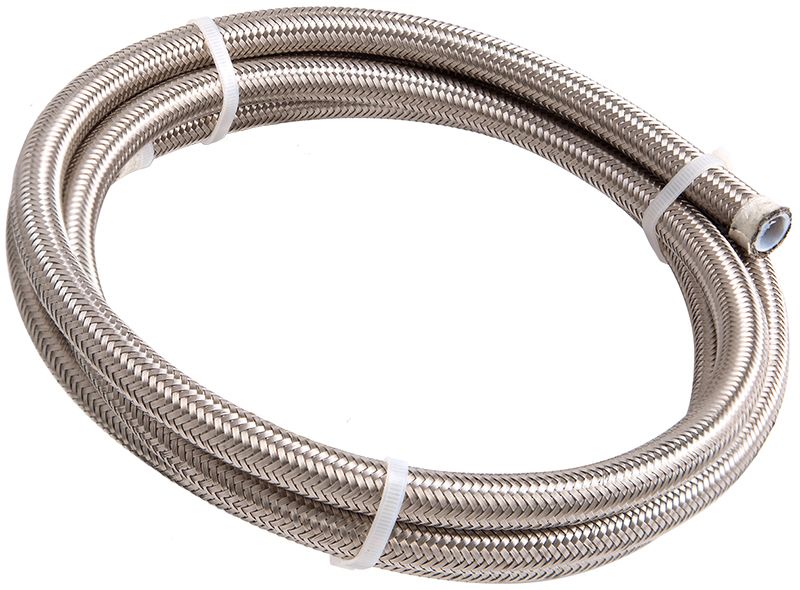 2M - #8 NYLON BRAIDED A/C S/S HOSE - AF800-08-2M