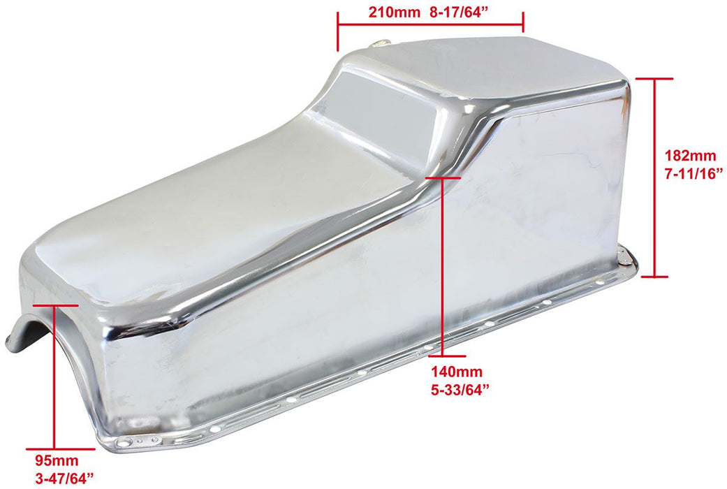 STEEL STOCK OIL PAN SBC CHROM - AF82-9005C