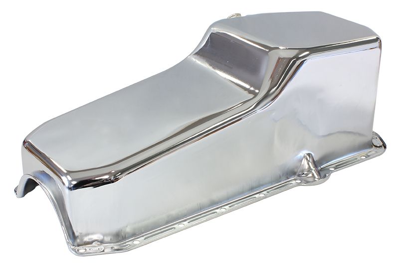 STEEL STOCK OIL PAN SBC CHROME - AF82-9092C