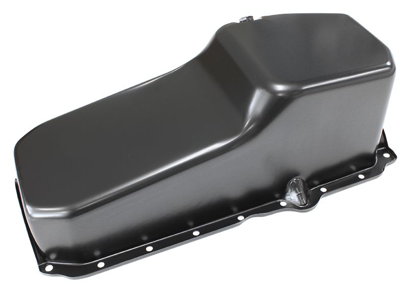 STOCK OIL PAN SBC LATE '86 ON - AF82-9414BLK
