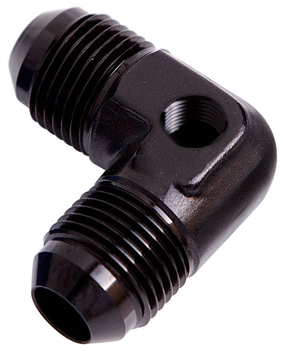 90 DEG UNION -6AN WITH 1/8" - AF821-06PBLK