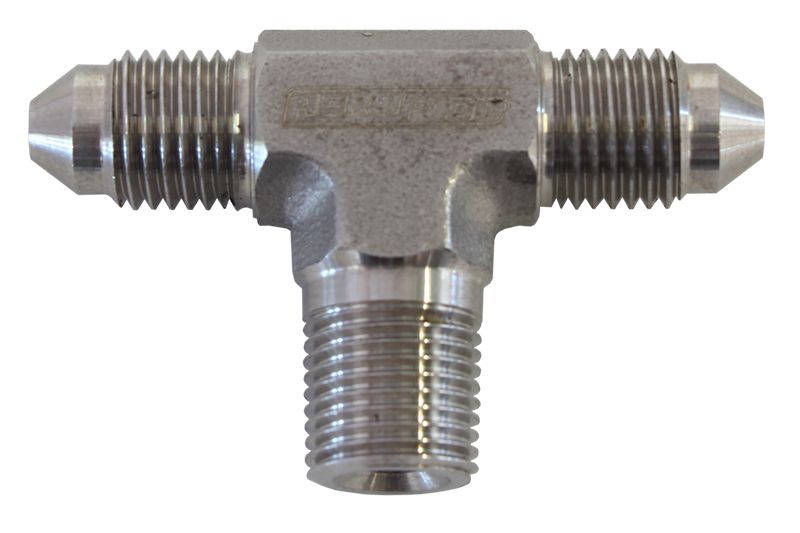 TEE -3AN WITH 1/8" NPT ON SIDE - AF825-03SS