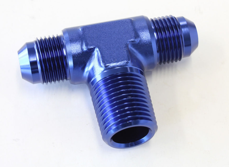 08 - TEE -8AN WITH 1/2" NPT ON SIDE - AF825-08-08