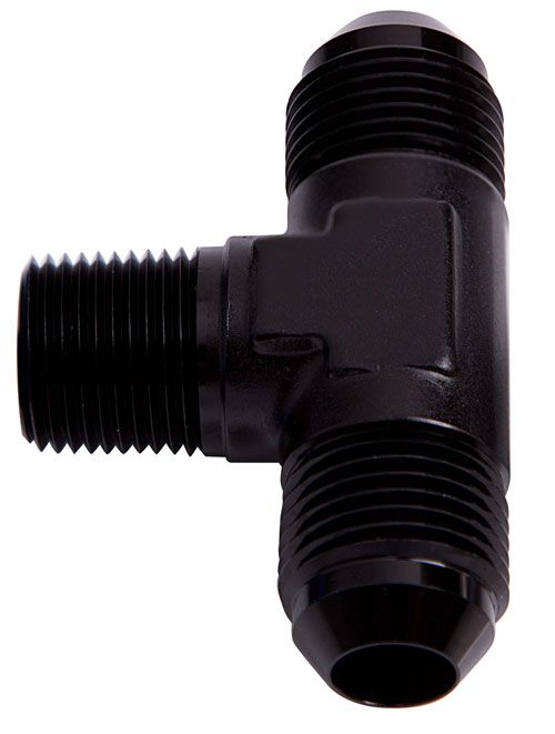 TEE -12AN WITH 3/4"NPT ON SIDE - AF825-12BLK