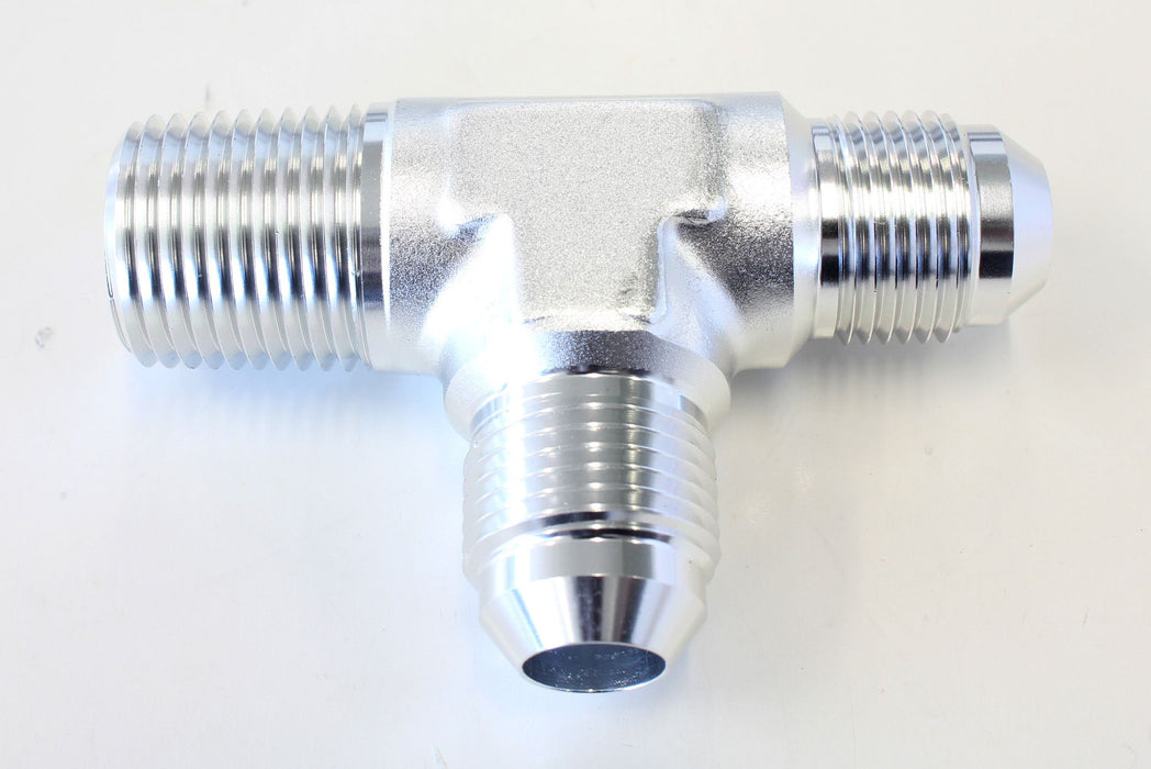08S - TEE -8AN WITH 1/2" NPT ON RUN - AF826-08-08S