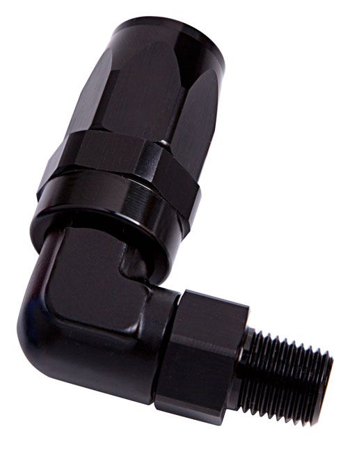06BLK - MALE 3/8" NPT 90 DEG TO -10AN - AF829-10-06BLK