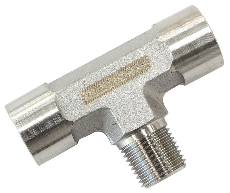 1/8" BSPT female tee male side - AF835-02SS